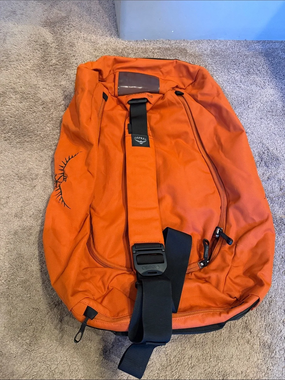 OSPREY Orange Sling Pack with Black Strap